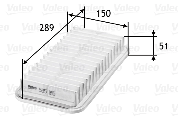 Воздушный фильтр VALEO 585185