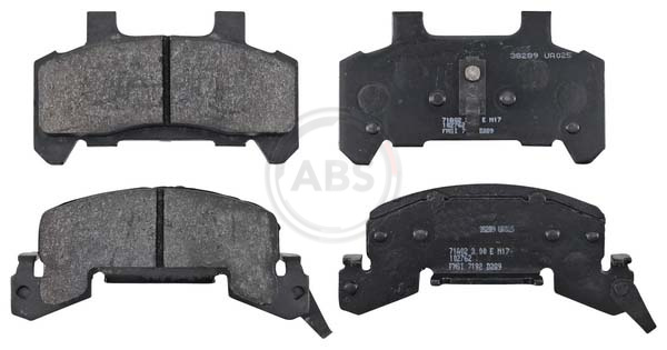 Комплект тормозных колодок дисковый тормоз A.B.S. 38289