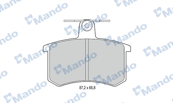 Комплект тормозных колодок дисковый тормоз MANDO MBF015365