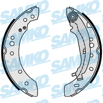Комплект тормозных колодок SAMKO 89640