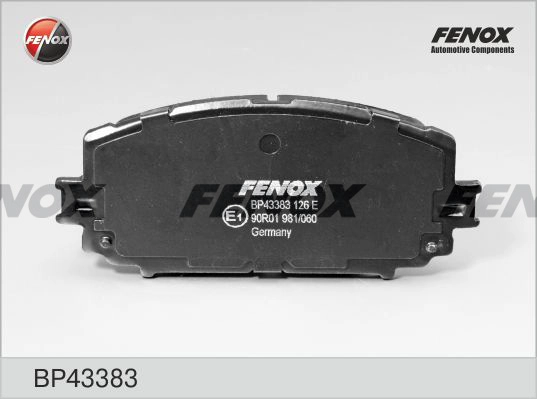 Комплект тормозных колодок дисковый тормоз FENOX BP43383