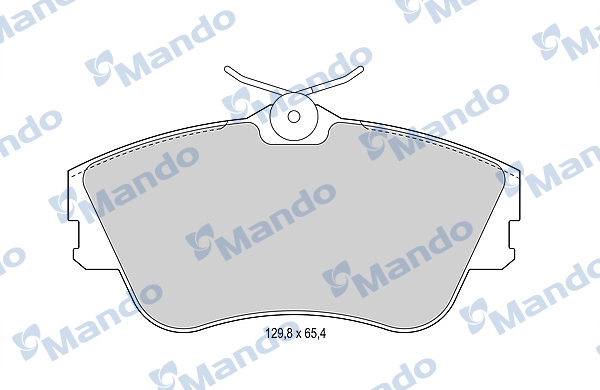 Комплект тормозных колодок дисковый тормоз MANDO MBF015893