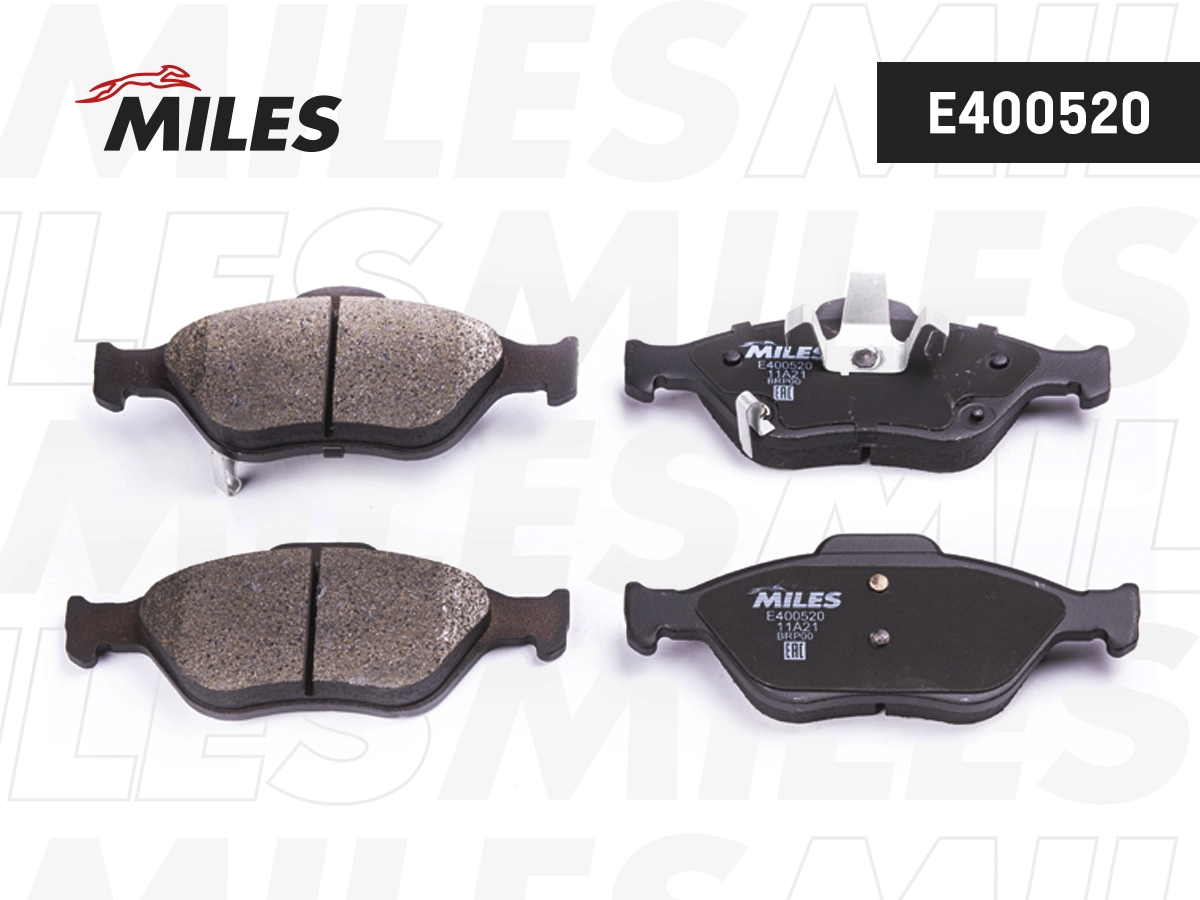 Комплект тормозных колодок дисковый тормоз MILES E400520