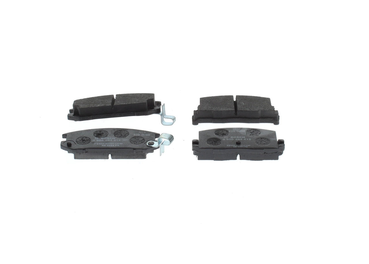 Комплект тормозных колодок дисковый тормоз BOSCH 0 986 494 412