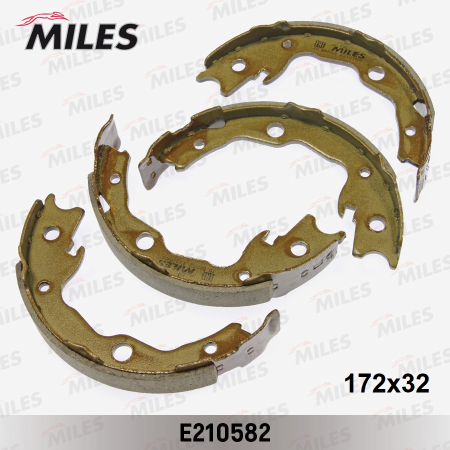 Комплект тормозных колодок стояночная тормозная система MILES E210582