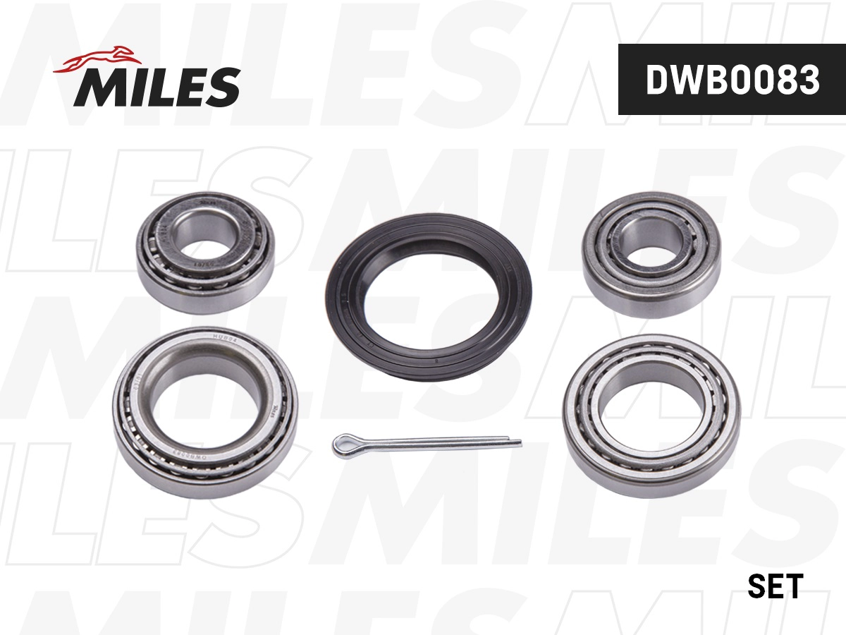 Комплект подшипника ступицы колеса MILES DWB0083