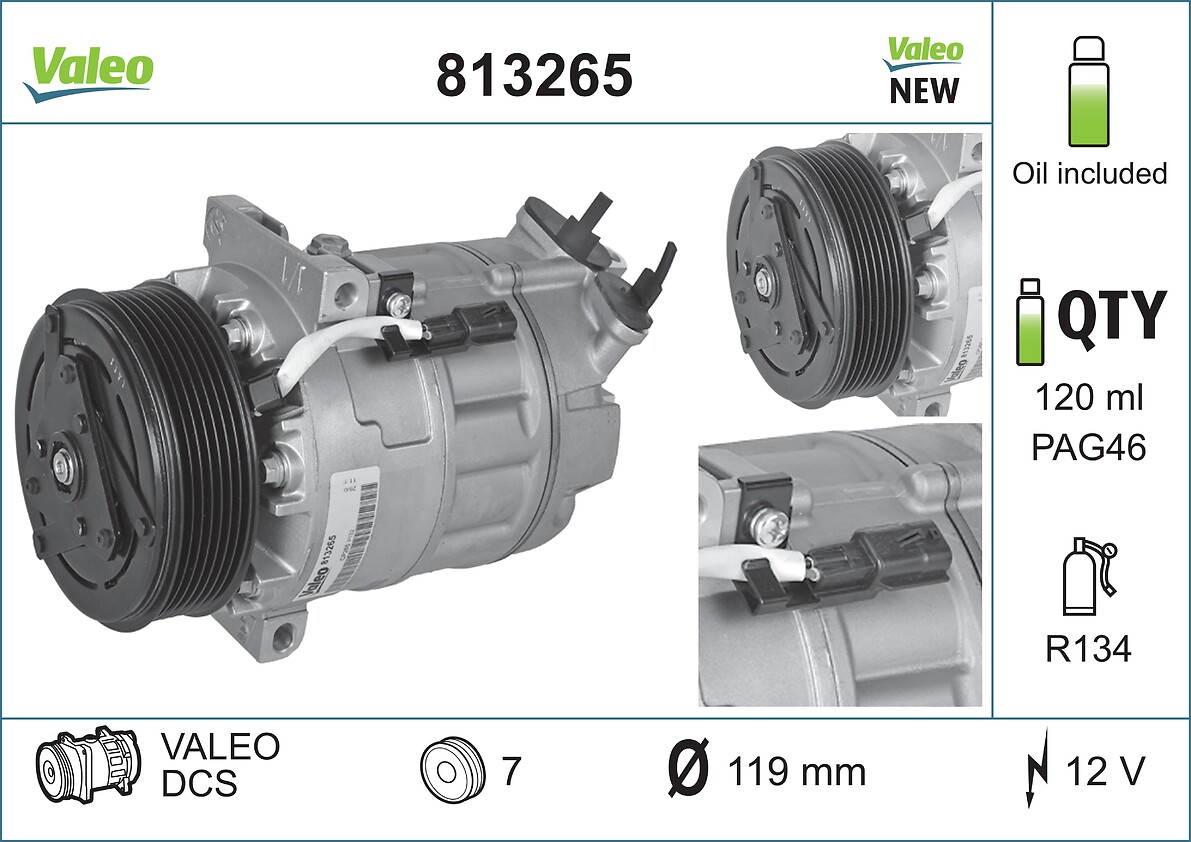Компрессор кондиционер VALEO 813265