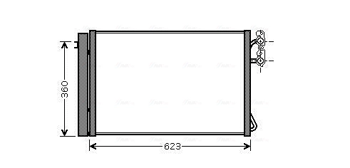 Конденсатор кондиционер AVA QUALITY COOLING BWA5295D