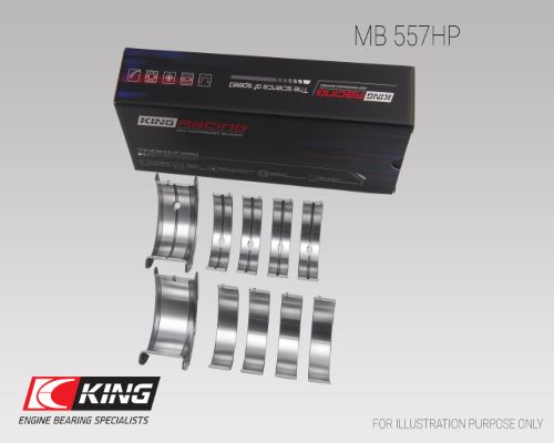 Комплект подшипников коленчатого вала KING MB 557HP