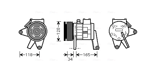 Компрессор кондиционер AVA QUALITY COOLING CRAK065
