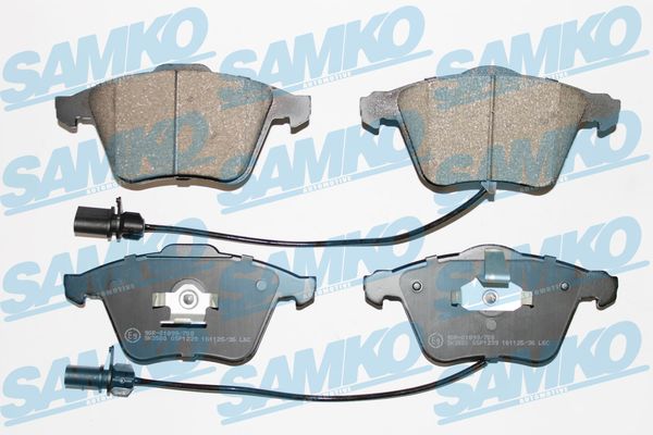 Комплект тормозных колодок дисковый тормоз SAMKO 5SP1239