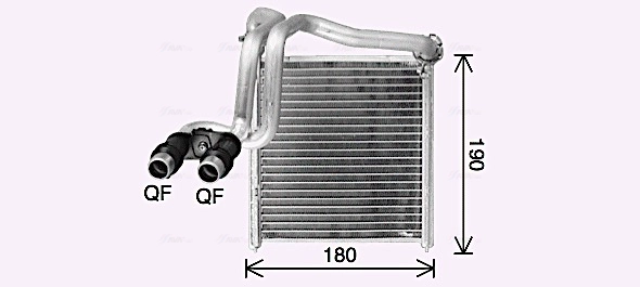 Теплообменник отопление салона AVA QUALITY COOLING VN6438