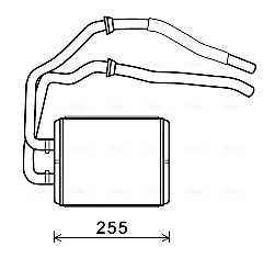 Теплообменник отопление салона AVA QUALITY COOLING IV6105