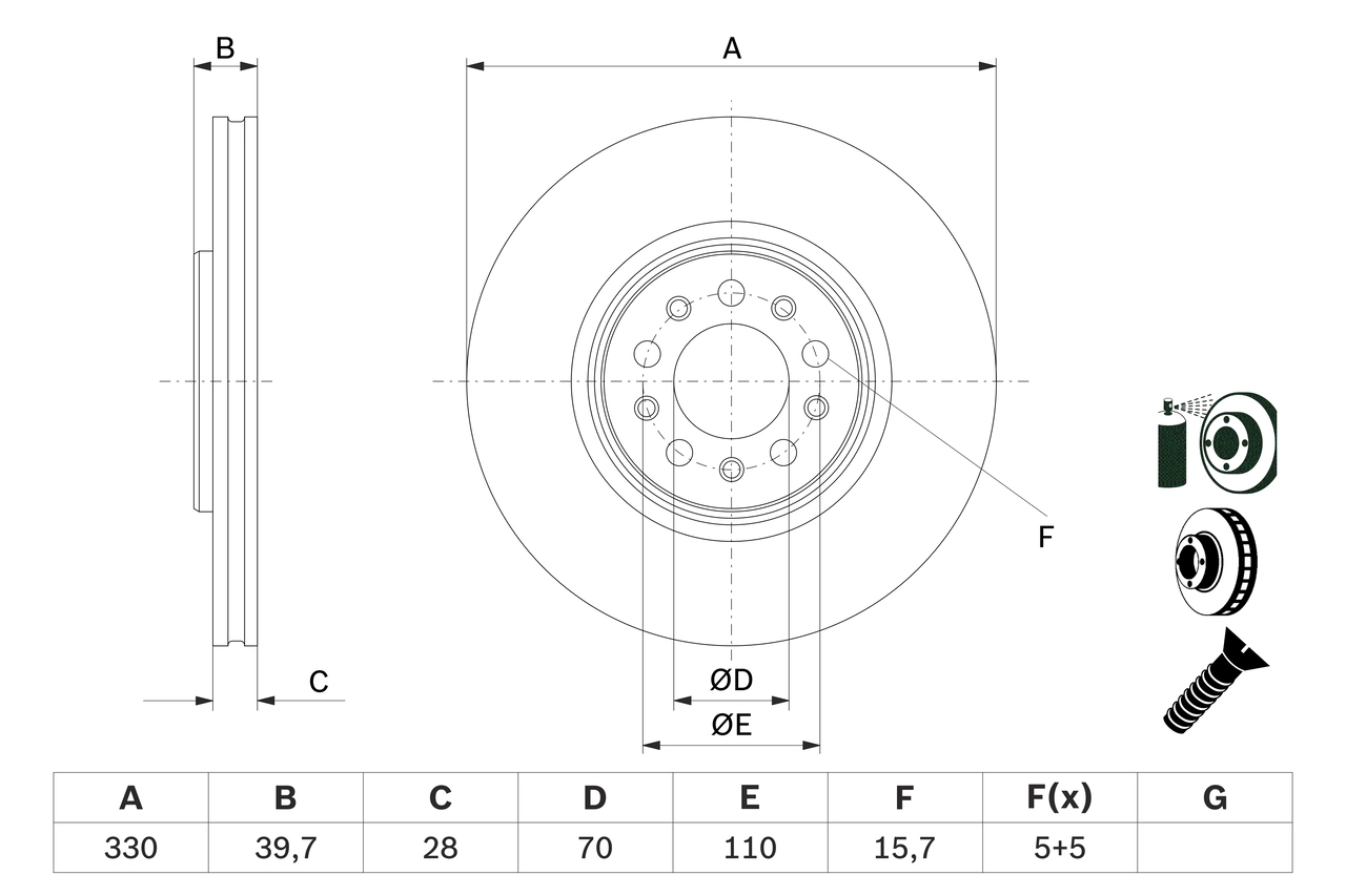 Тормозной диск BOSCH 0 986 479 F66