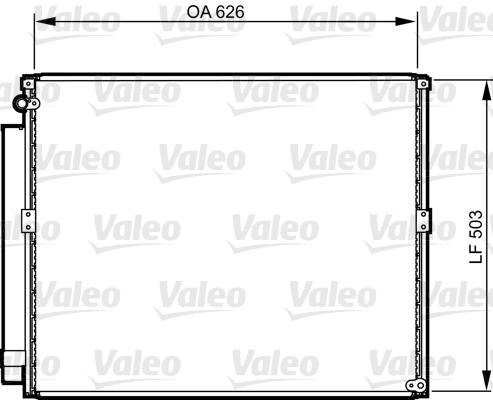 Конденсатор кондиционер VALEO 814236