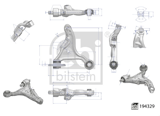 Рычаг независимой подвески колеса подвеска колеса FEBI BILSTEIN 194329