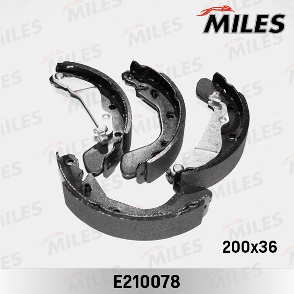 Комплект тормозных колодок MILES E210078