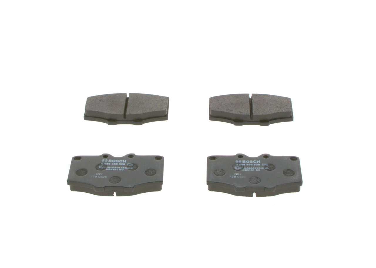 Комплект тормозных колодок дисковый тормоз BOSCH 0 986 468 520