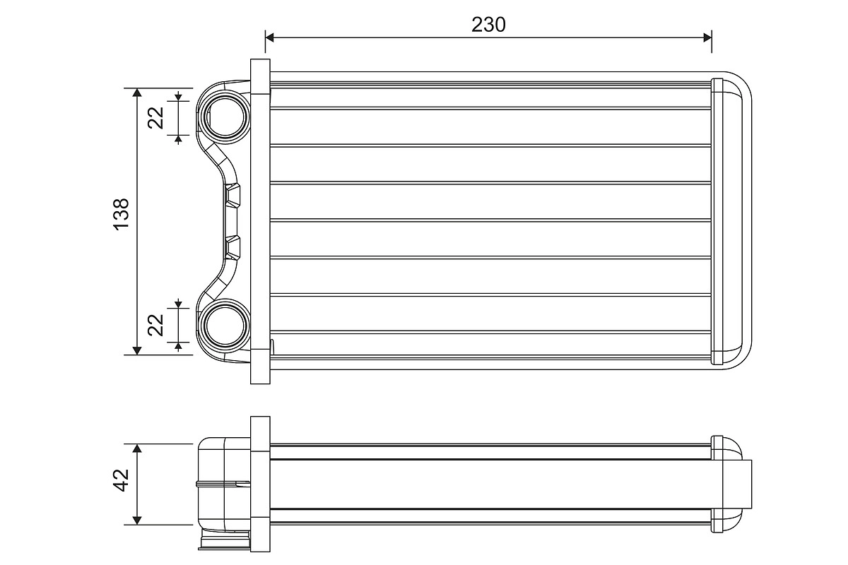 Теплообменник отопление салона VALEO 812255