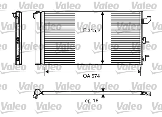 Конденсатор кондиционер VALEO 818162