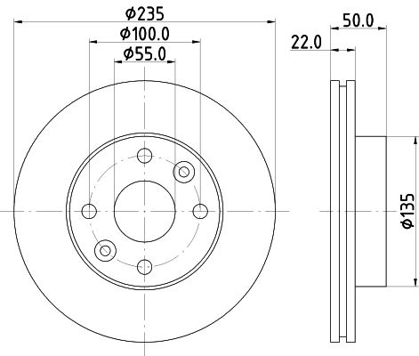 Тормозной диск NISSHINBO ND6089K