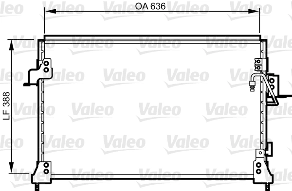Конденсатор кондиционер VALEO 818025