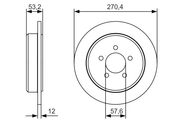 Тормозной диск BOSCH 0 986 479 A80