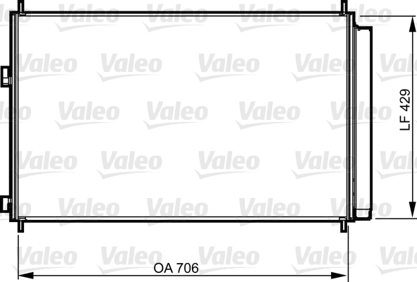 Конденсатор кондиционер VALEO 814204