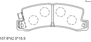 Комплект тормозных колодок дисковый тормоз ASIMCO KD2636