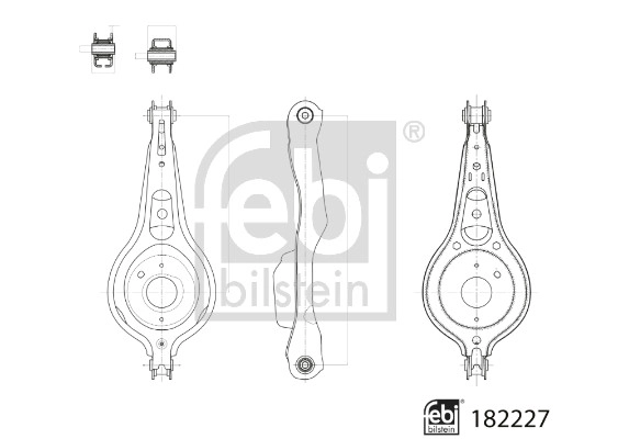 Рычаг независимой подвески колеса подвеска колеса FEBI BILSTEIN 182227