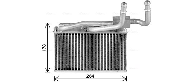 Теплообменник отопление салона AVA QUALITY COOLING BW6600