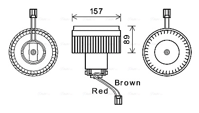 Вентилятор салона AVA QUALITY COOLING VO8176