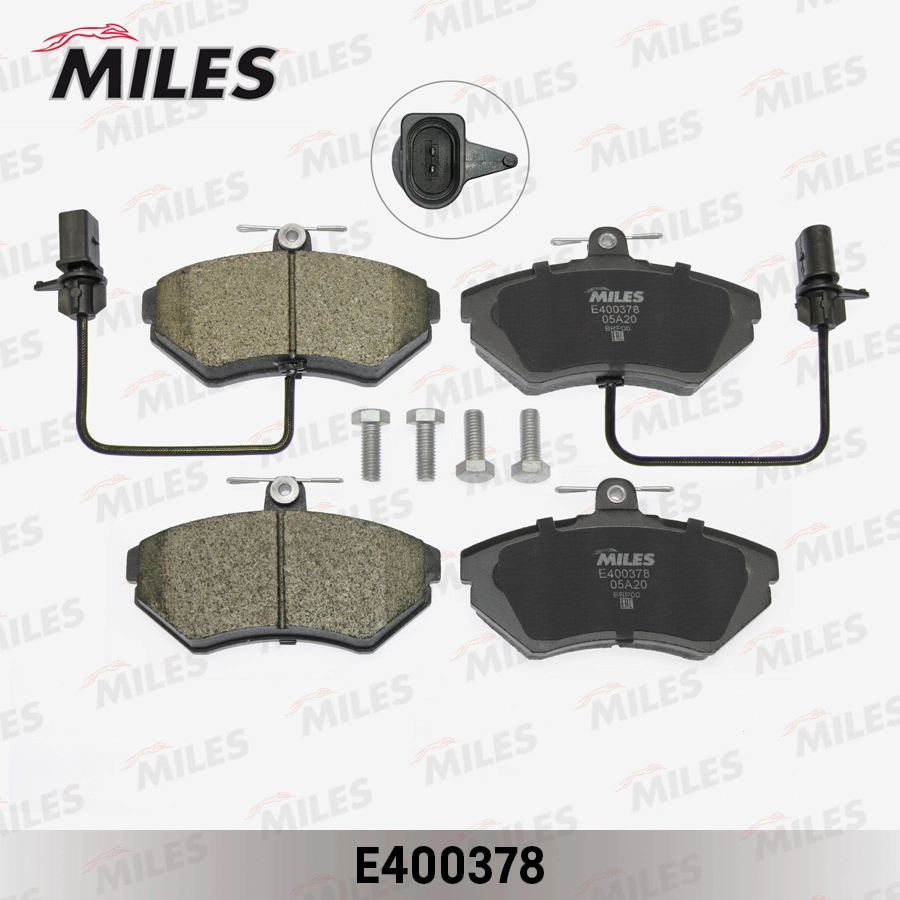 Комплект тормозных колодок дисковый тормоз MILES E400378