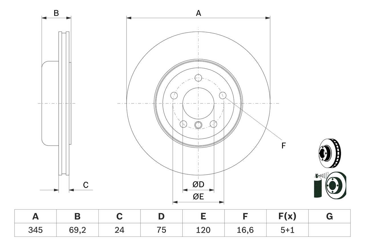 Тормозной диск BOSCH 0 986 479 D59
