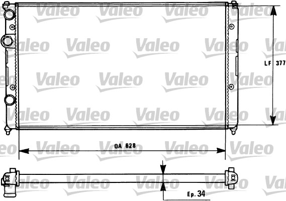 Радиатор охлаждение двигателя VALEO 731267