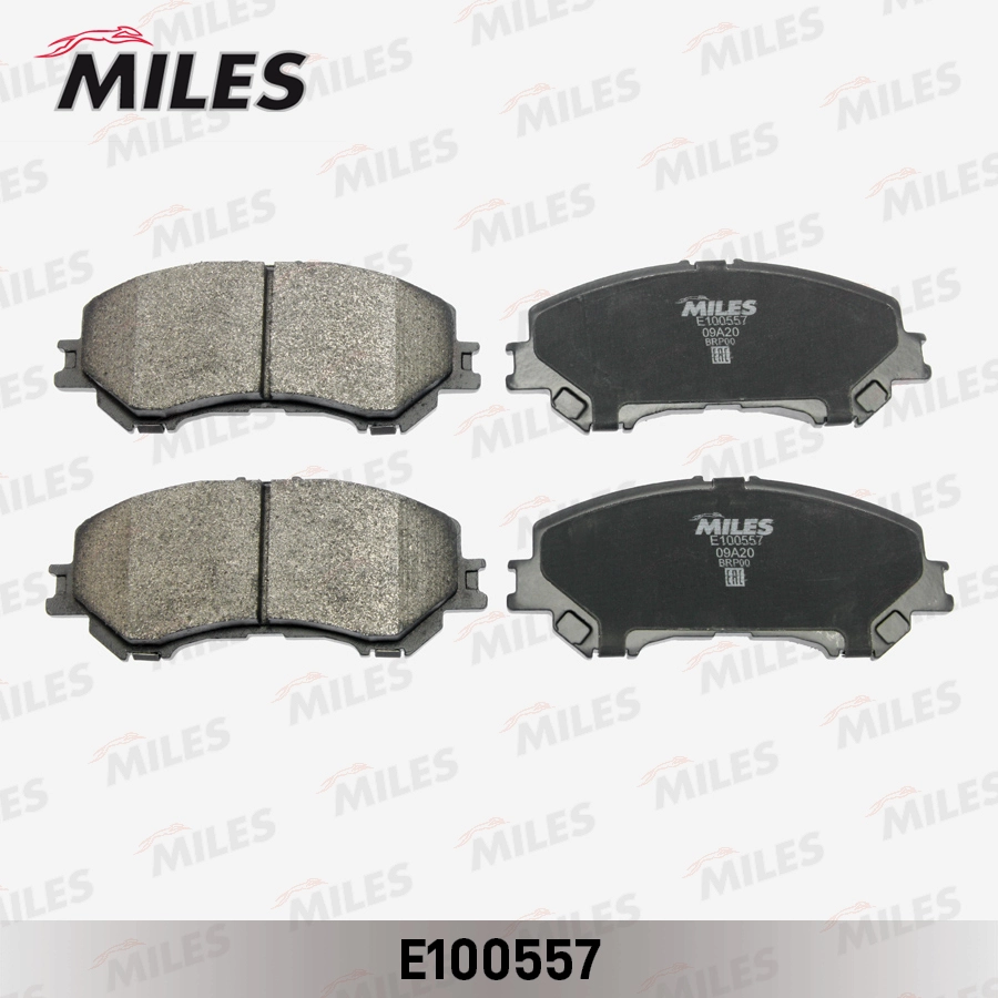 Комплект тормозных колодок дисковый тормоз MILES E100557