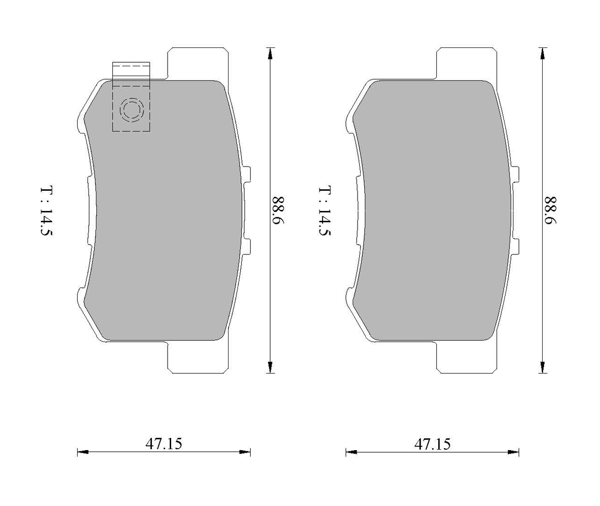 Комплект тормозных колодок дисковый тормоз BOSCH 0 986 505 694