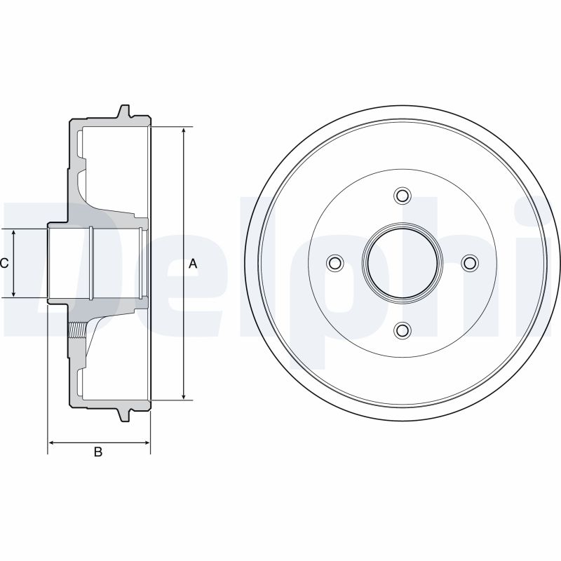 Тормозной барабан DELPHI BFR538