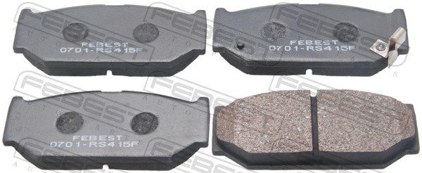 Комплект тормозных колодок дисковый тормоз FEBEST 0701-RS415F