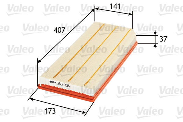Воздушный фильтр VALEO 585356