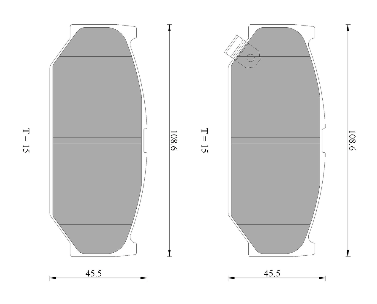 Комплект тормозных колодок дисковый тормоз BOSCH 0 986 AB2 402