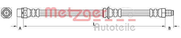 Тормозной шланг METZGER 4110946