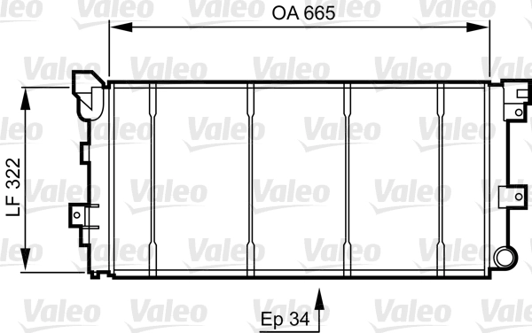 Радиатор охлаждение двигателя VALEO 731531