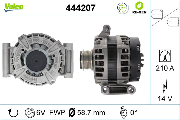Генератор VALEO 444207