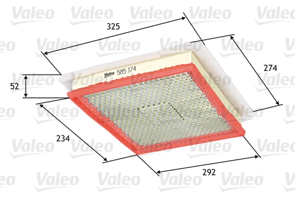 Воздушный фильтр VALEO 585174