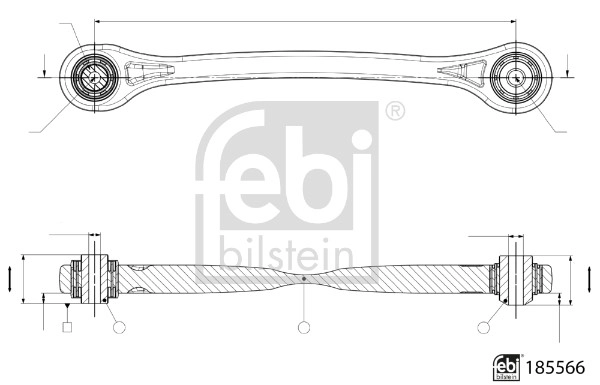 Рычаг независимой подвески колеса подвеска колеса FEBI BILSTEIN 185566