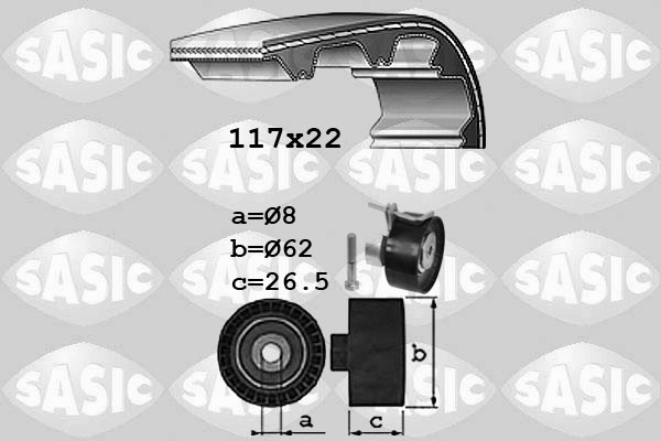 Комплект ремня грм SASIC 1756079