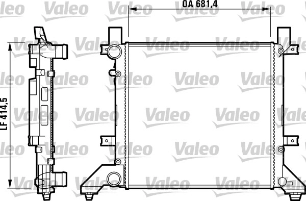 Радиатор охлаждение двигателя VALEO 731605