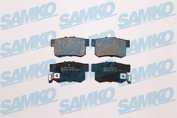 Комплект тормозных колодок дисковый тормоз SAMKO 5SP1014