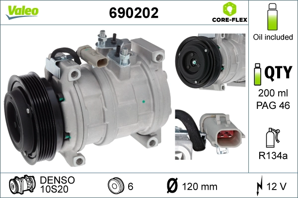 Компрессор кондиционер VALEO 690202